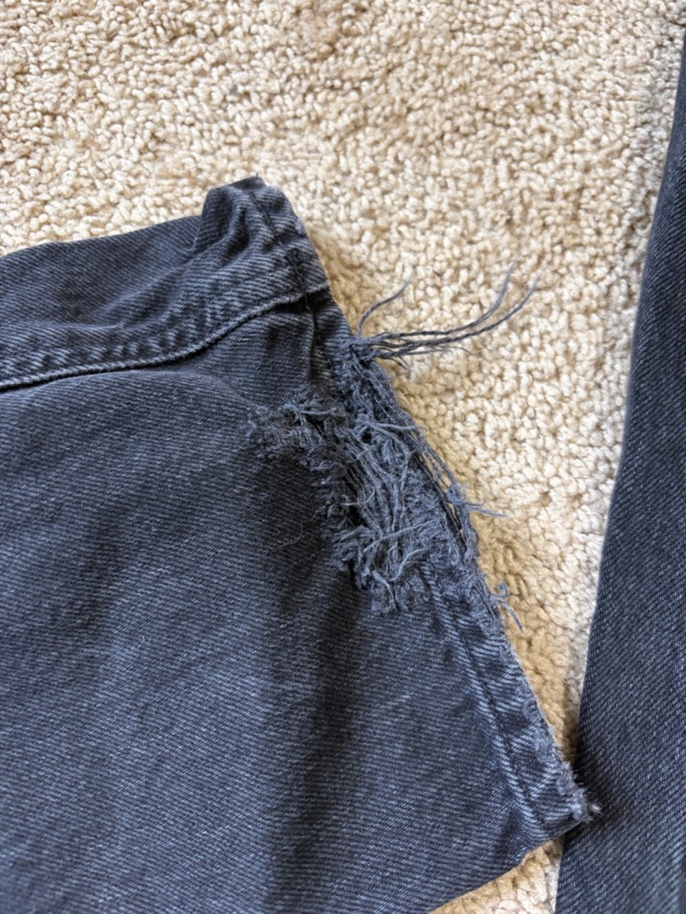 Agolde Black Button Fly Denim Jeans Size 26 - Picture 7 of 7